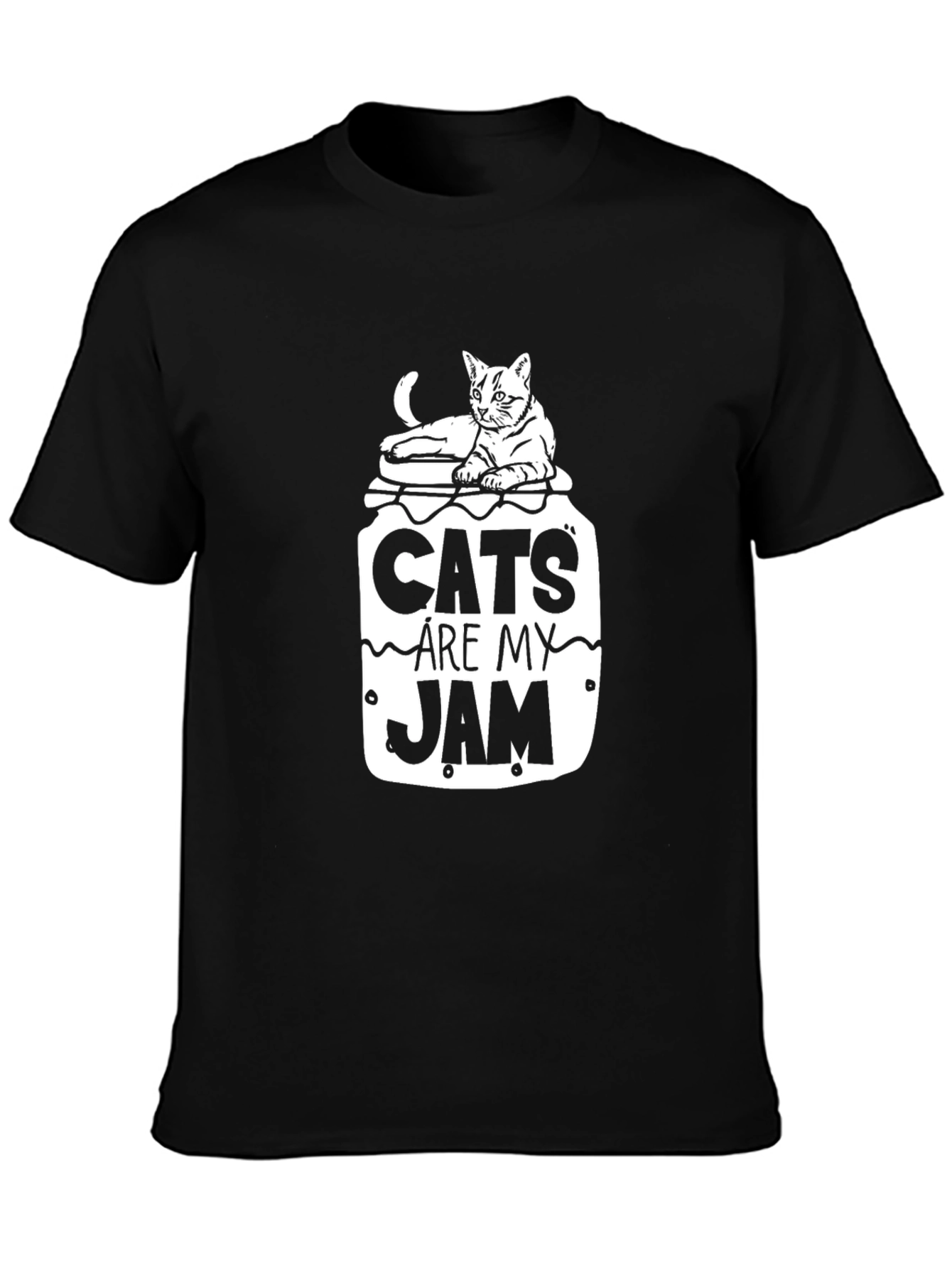Cats Are My Jam T-Shirt Funny Cat Lover Tee