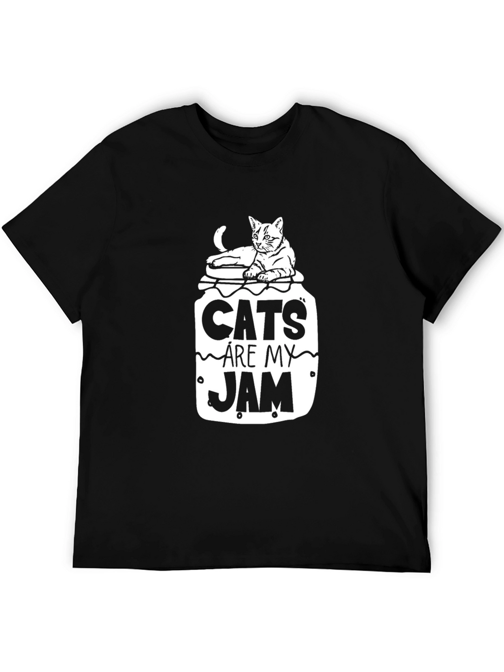Cats Are My Jam T-Shirt Funny Cat Lover Tee