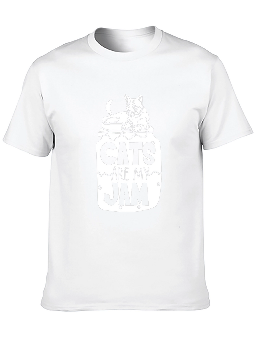 Cats Are My Jam T-Shirt Funny Cat Lover Tee