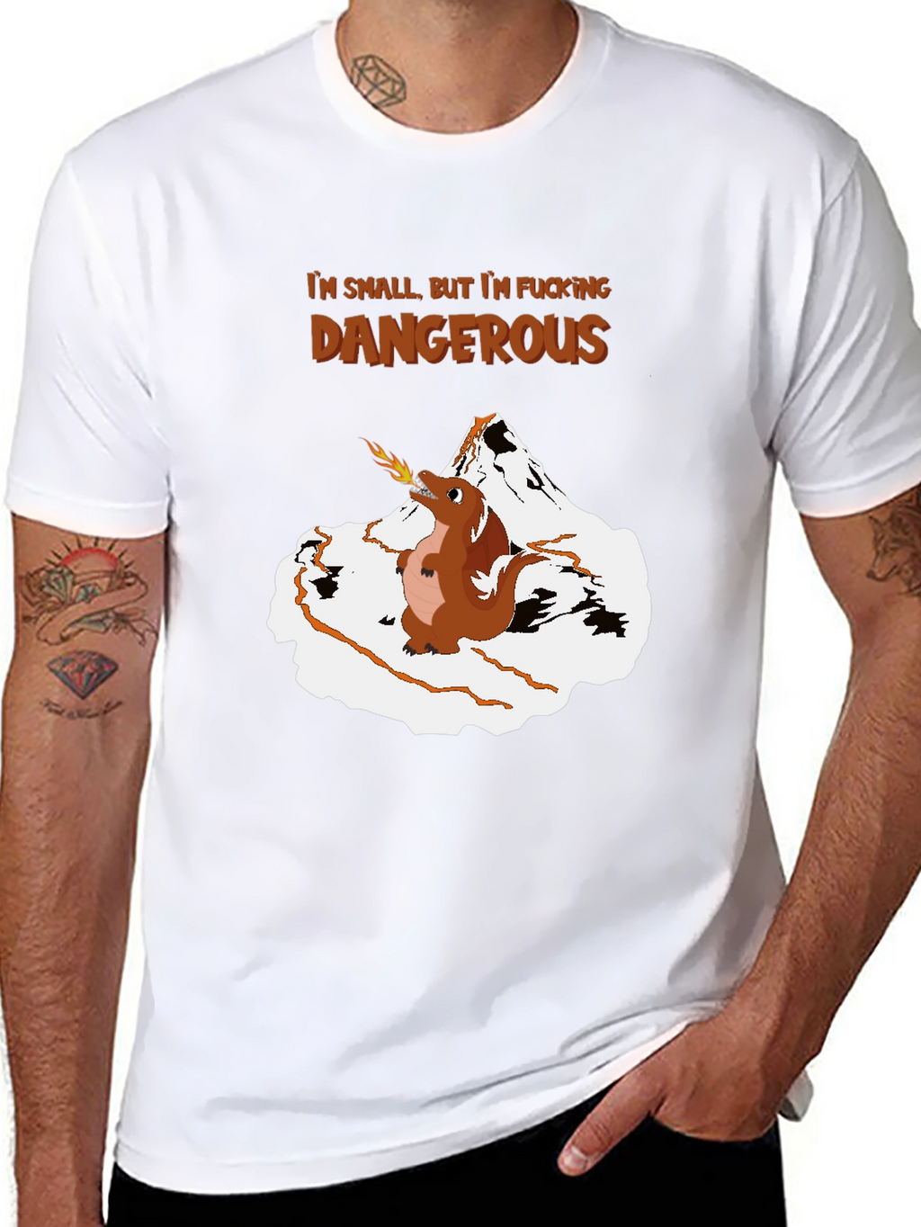Funny Graphic Tee: Small But Dangerous Dragon T-Shirt