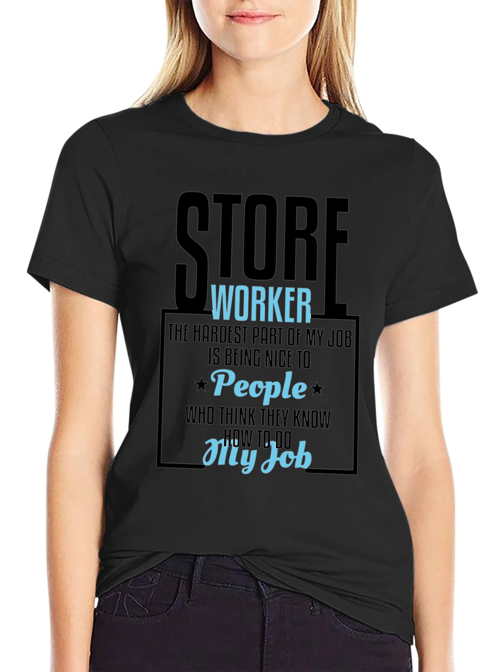 Store Worker Humor Graphic Tee