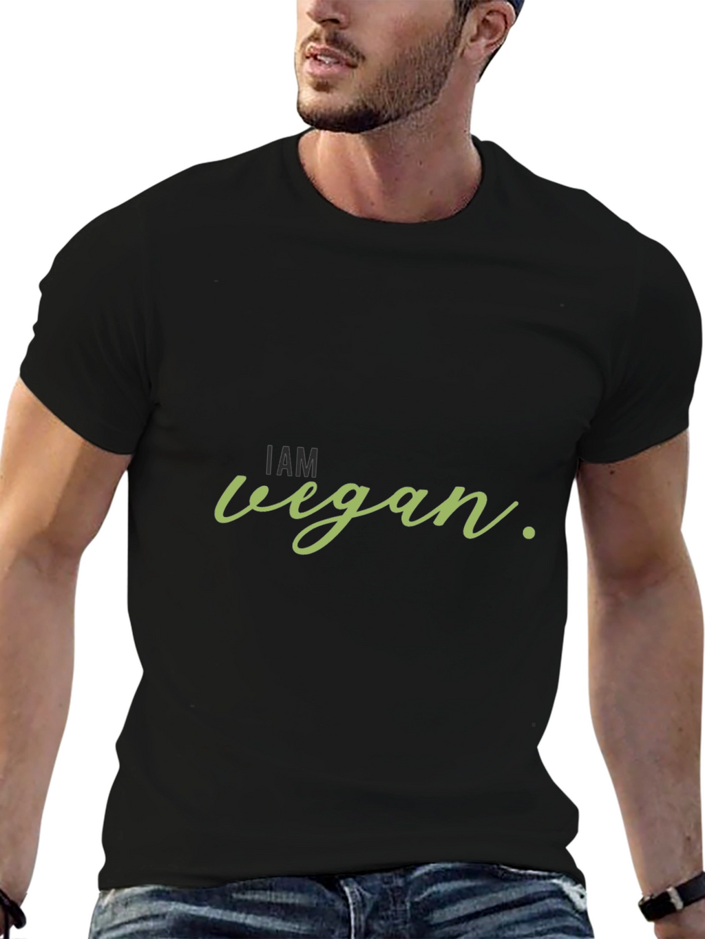 I am Vegan Black T-Shirt