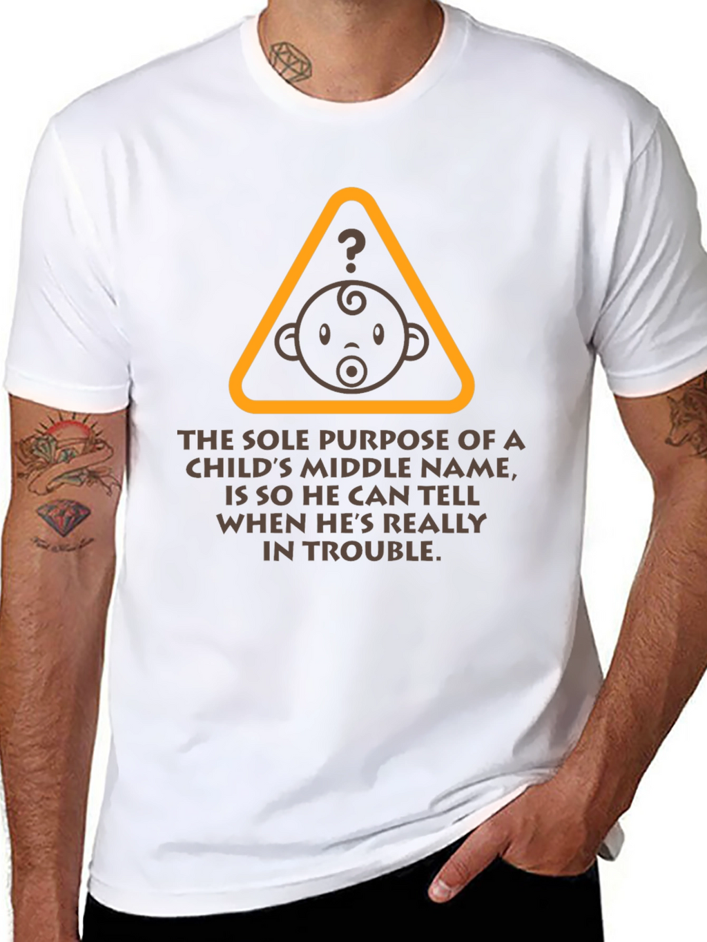 Funny Middle Name Baby T-Shirt