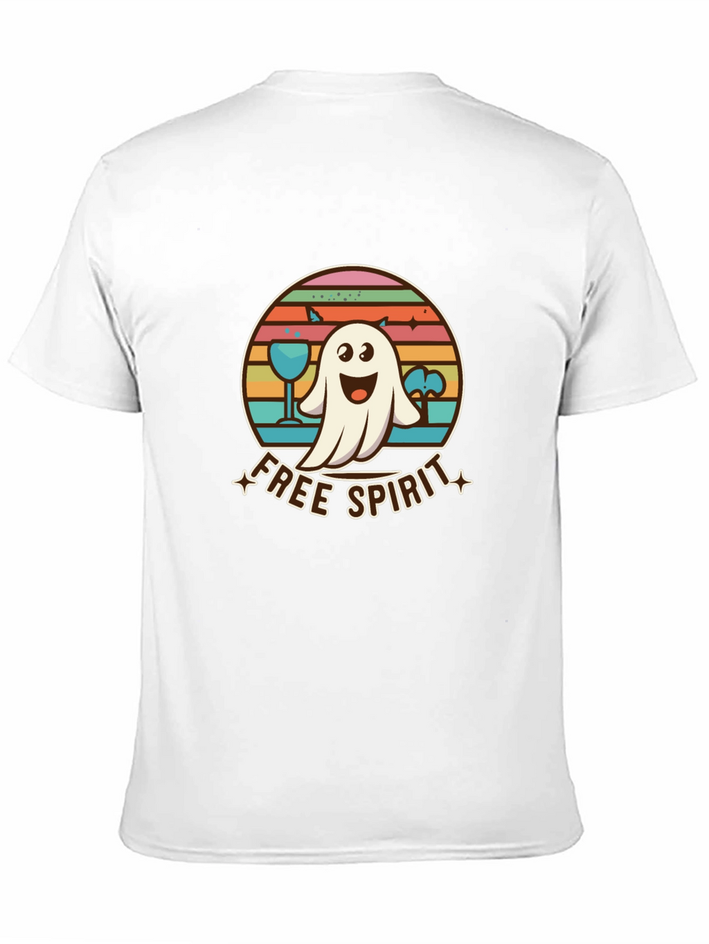 Free Spirit Ghost T-Shirt - Retro Halloween Design