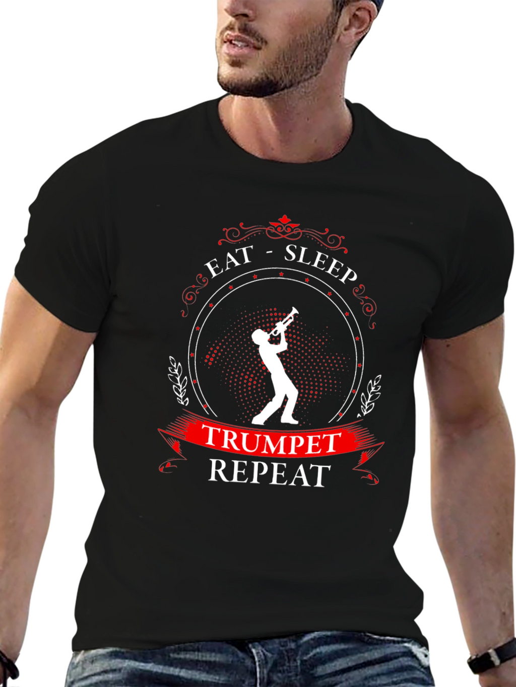 Eat Sleep Trumpet Repeat T-Shirt - Musician Gift