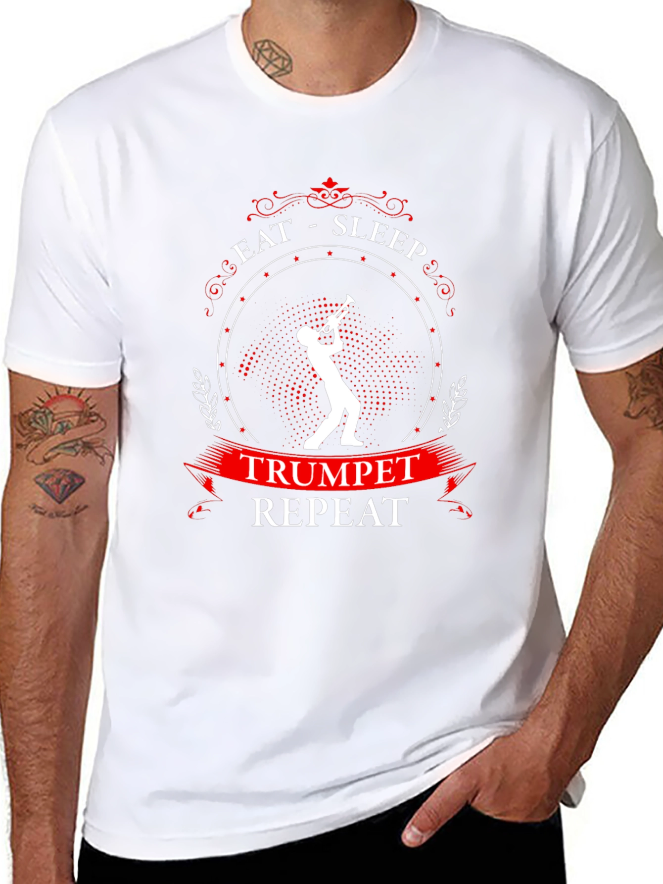 Eat Sleep Trumpet Repeat T-Shirt - Musician Gift