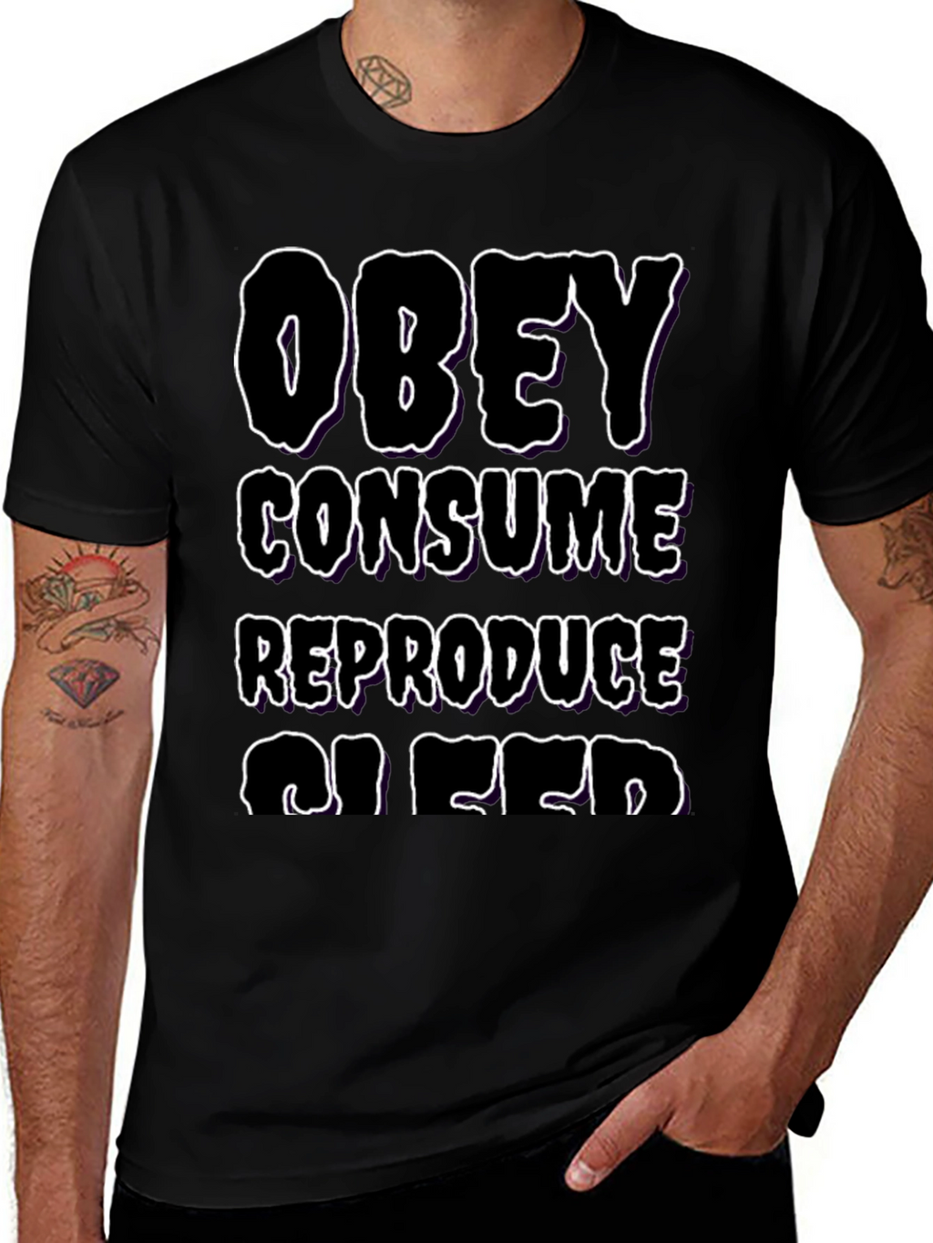 Obey Consume Reproduce Sleep Graphic Tee