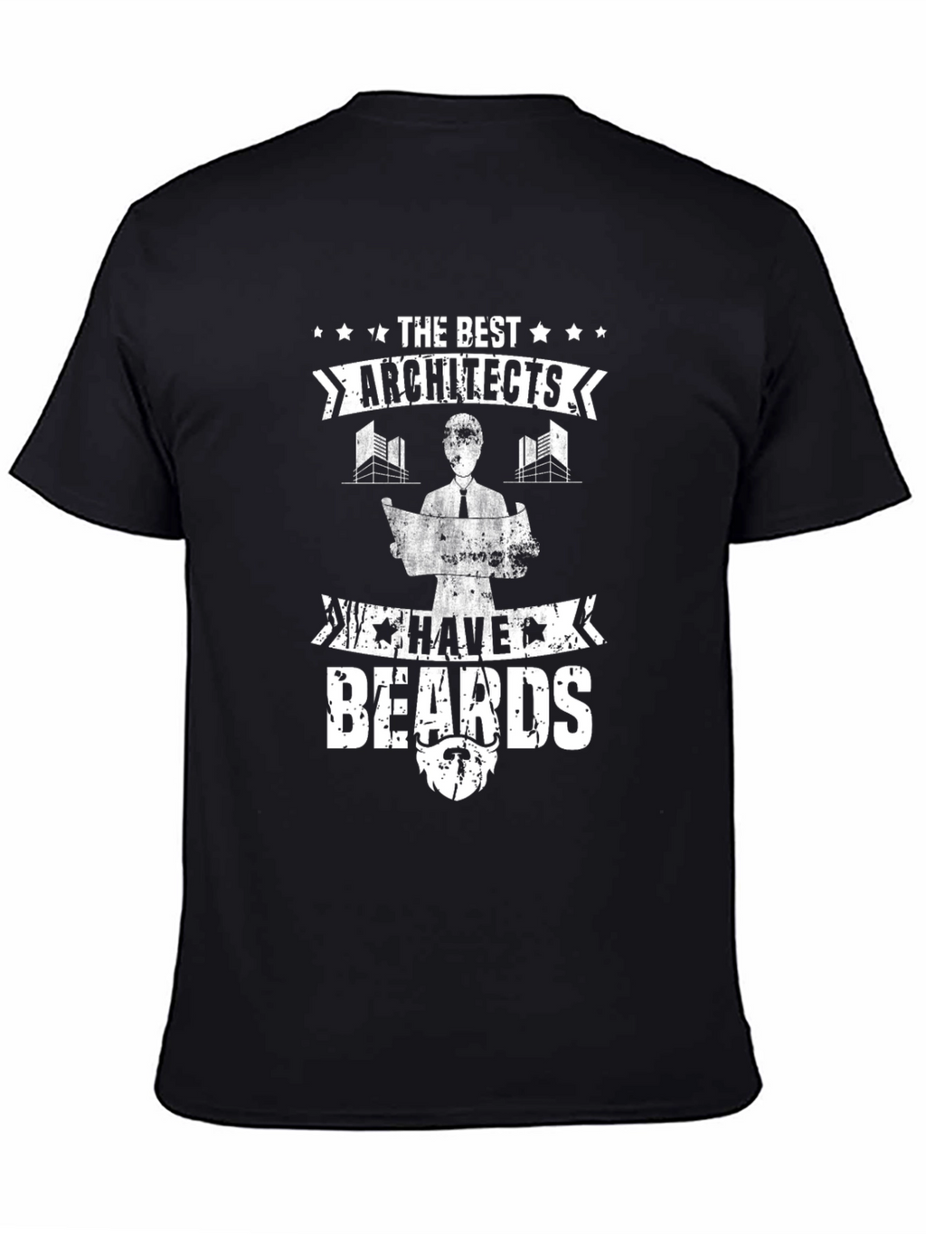 Architects with Beards Graphic T-Shirt - Black