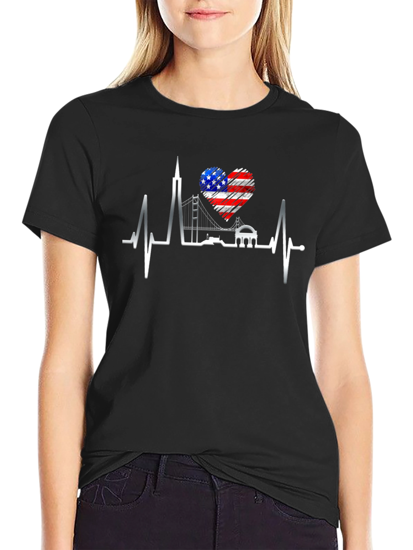 San Francisco American Heartbeat T-Shirt