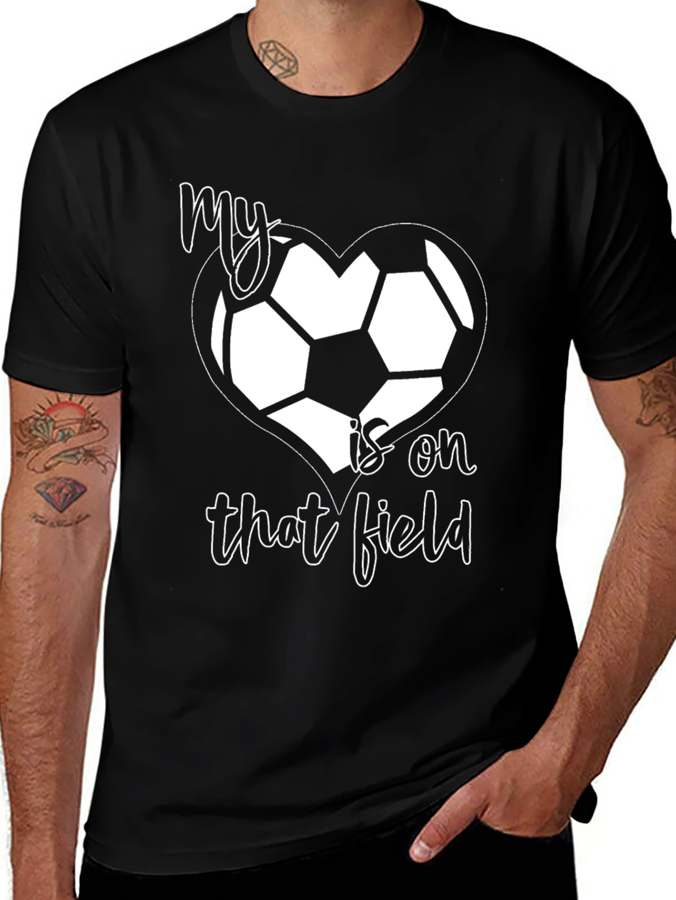 Soccer Mom Tee - My Heart is on That Field