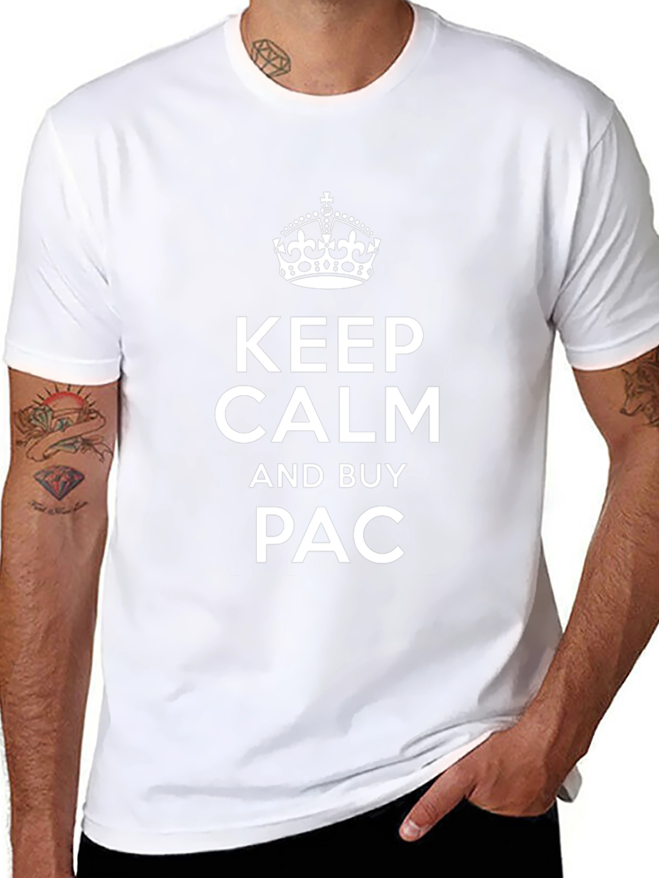 Keep Calm and Buy PAC Black T-Shirt