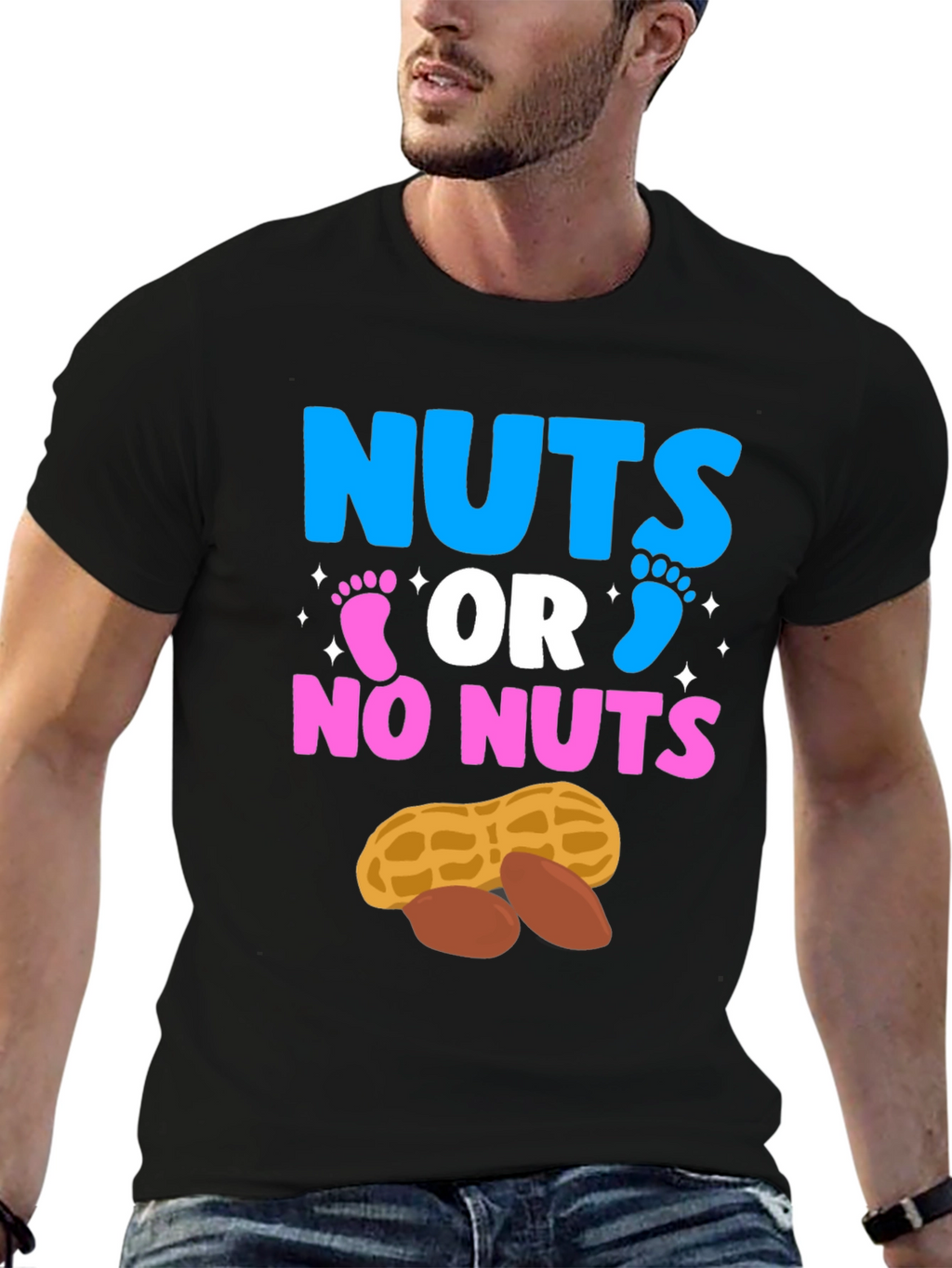 Nuts or No Nuts Gender Reveal T-Shirt