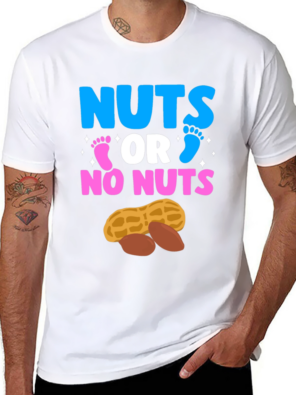 Nuts or No Nuts Gender Reveal T-Shirt
