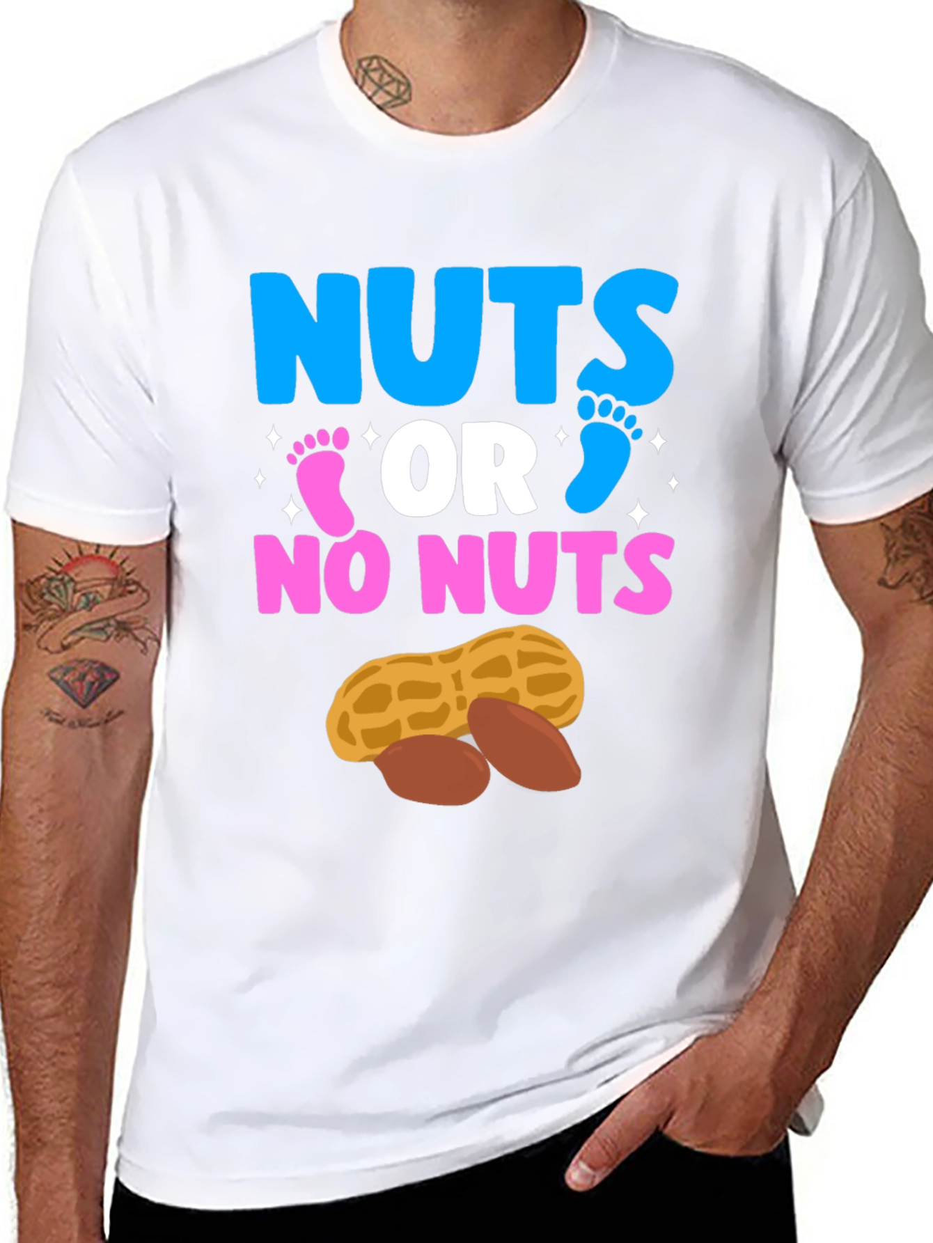 Nuts or No Nuts Gender Reveal T-Shirt