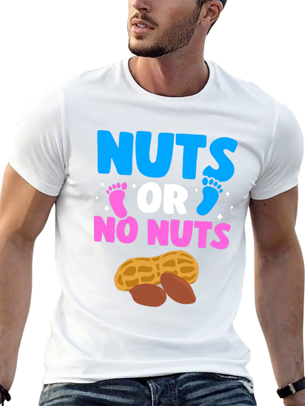 Nuts or No Nuts Gender Reveal T-Shirt