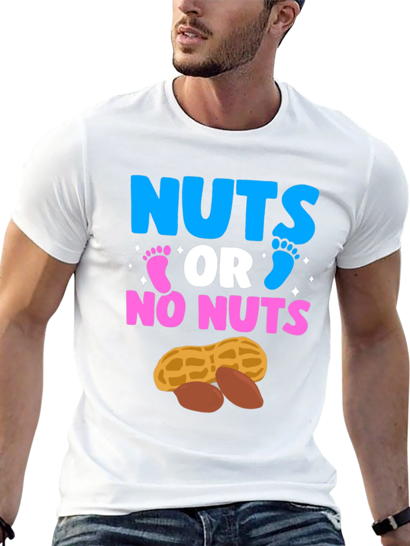 Nuts or No Nuts Gender Reveal T-Shirt