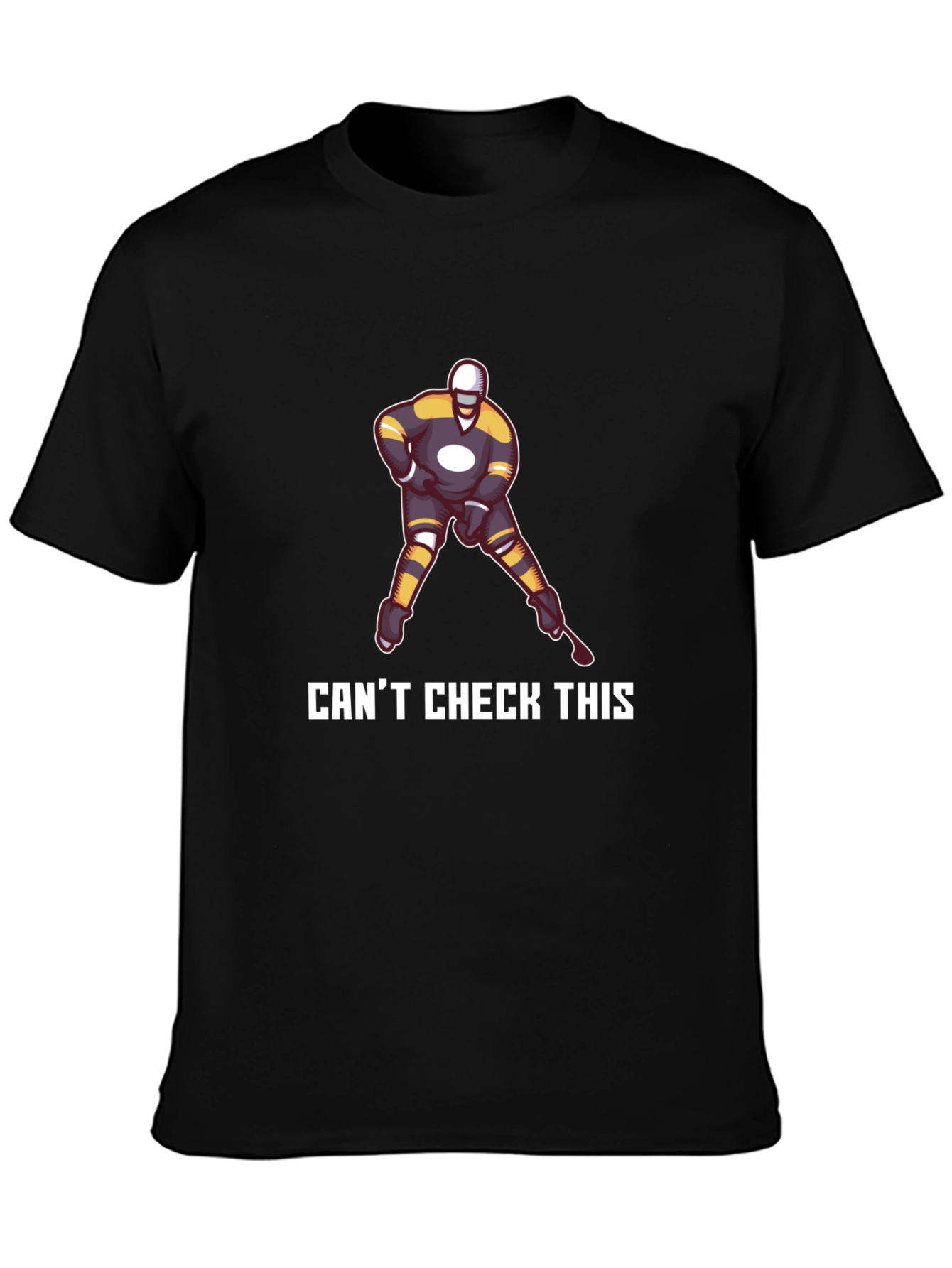 Cant Check This Hockey Graphic T-Shirt