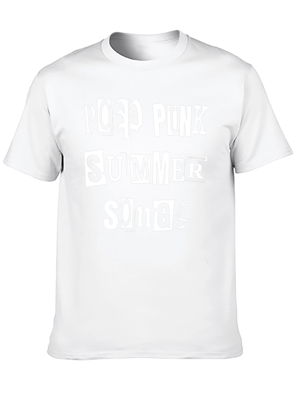 Pop Punk Summer Songs Black Graphic Tee
