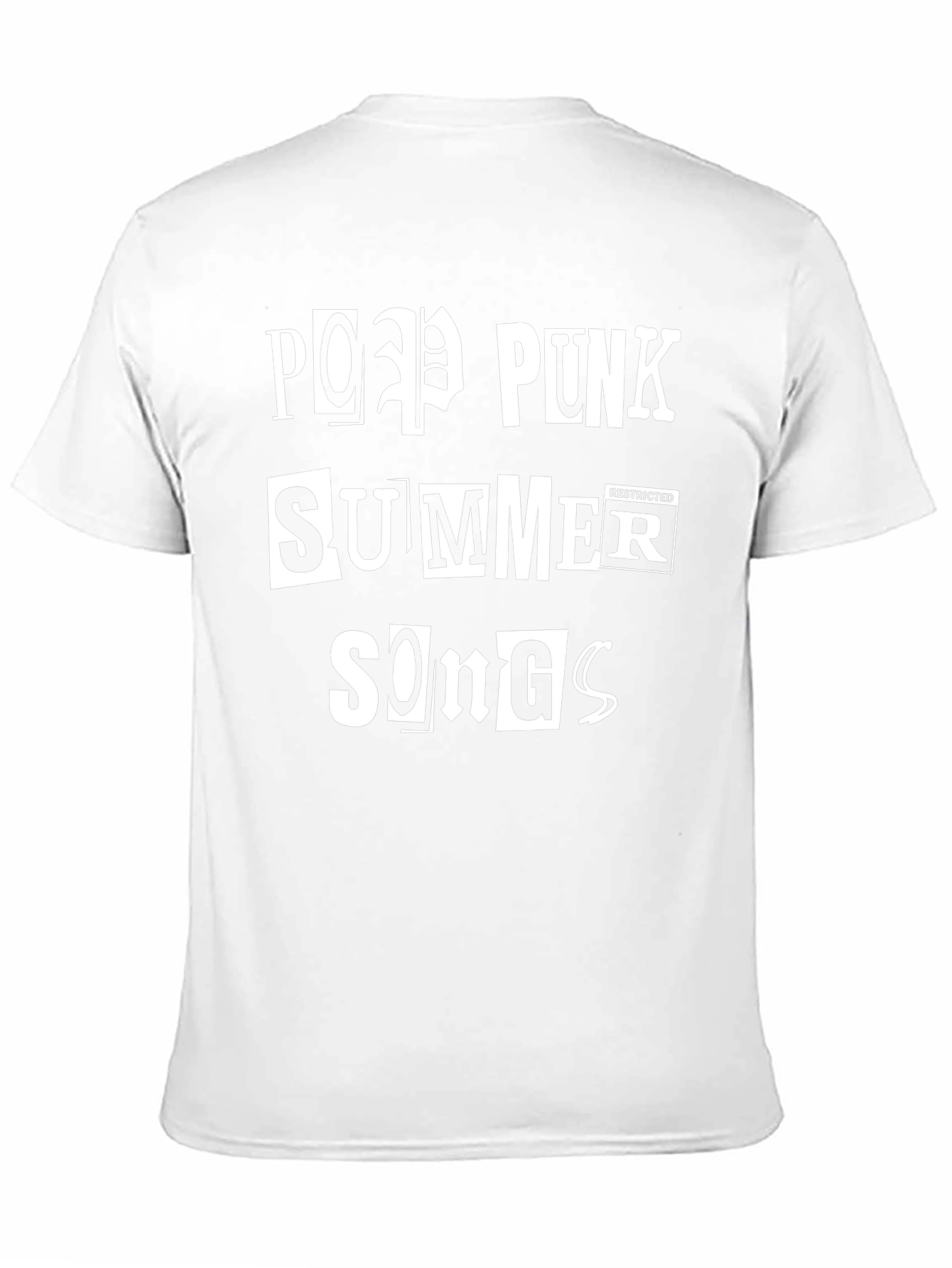 Pop Punk Summer Songs Black Graphic Tee
