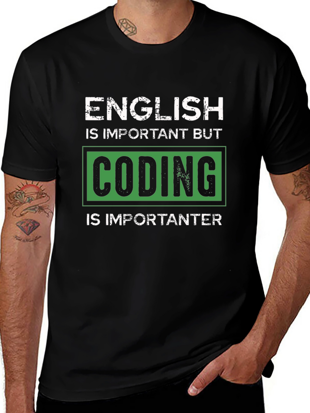 Coding Is Importanter Graphic T-Shirt