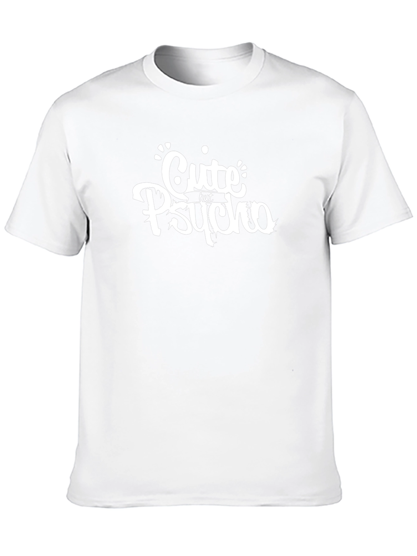 Cute But Psycho Black Graphic T-Shirt