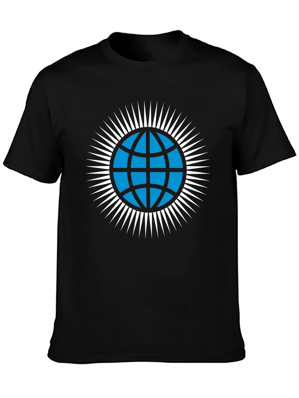 Globe Icon Graphic T-Shirt - Modern Style