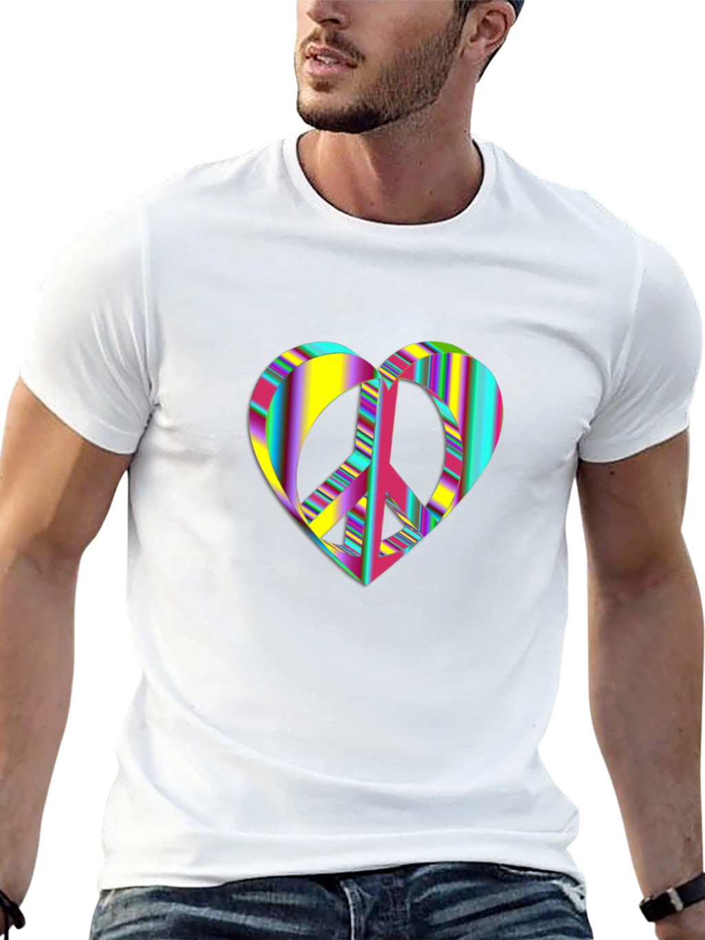 Peace Heart Graphic T-Shirt