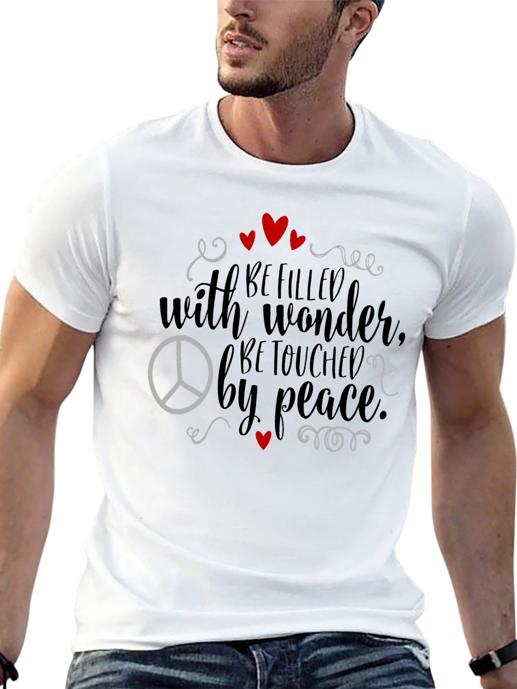 Wonder & Peace Graphic T-Shirt - Black