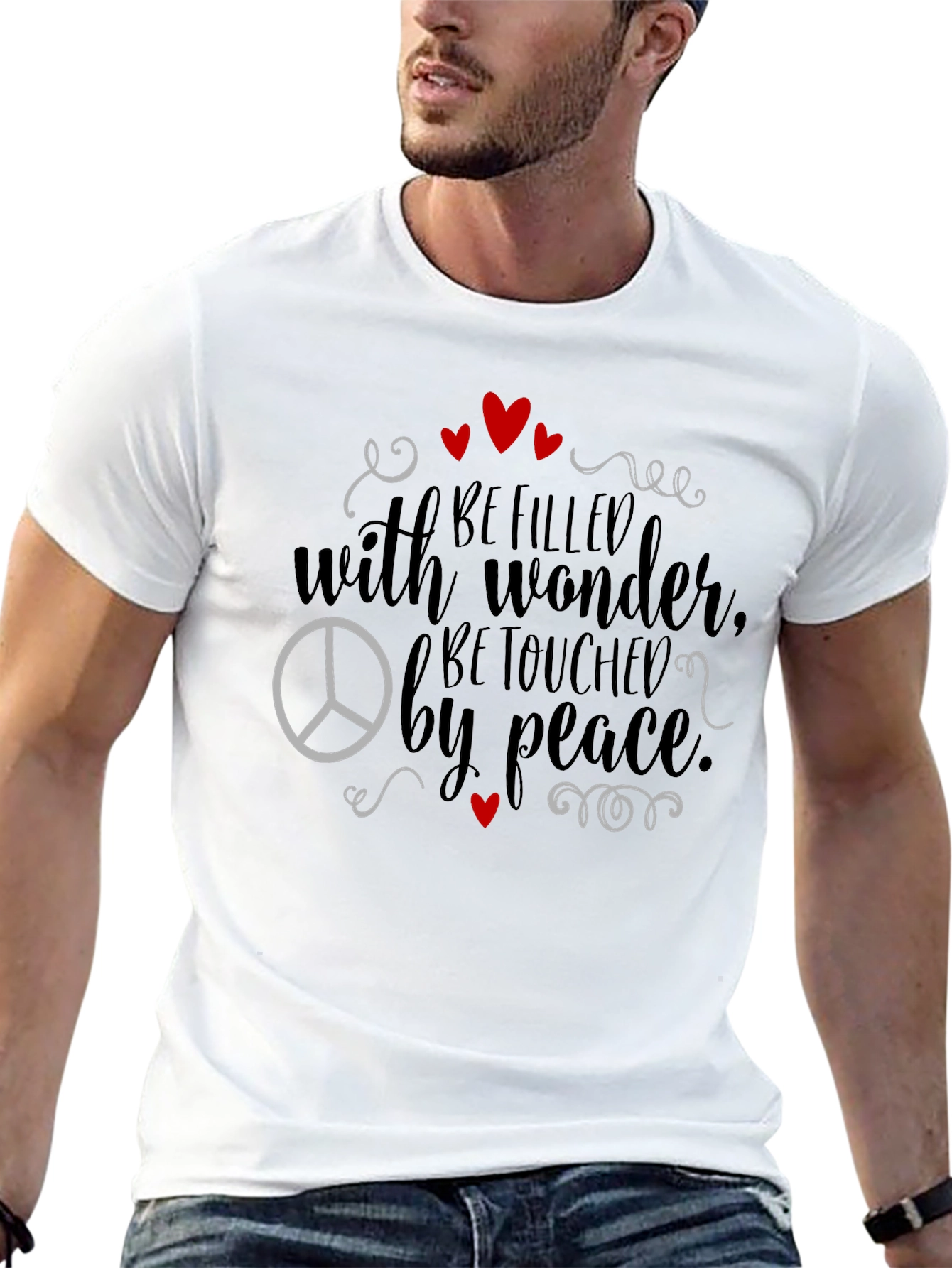 Wonder & Peace Graphic T-Shirt - Black