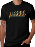 Retro Biker Heartbeat T-Shirt