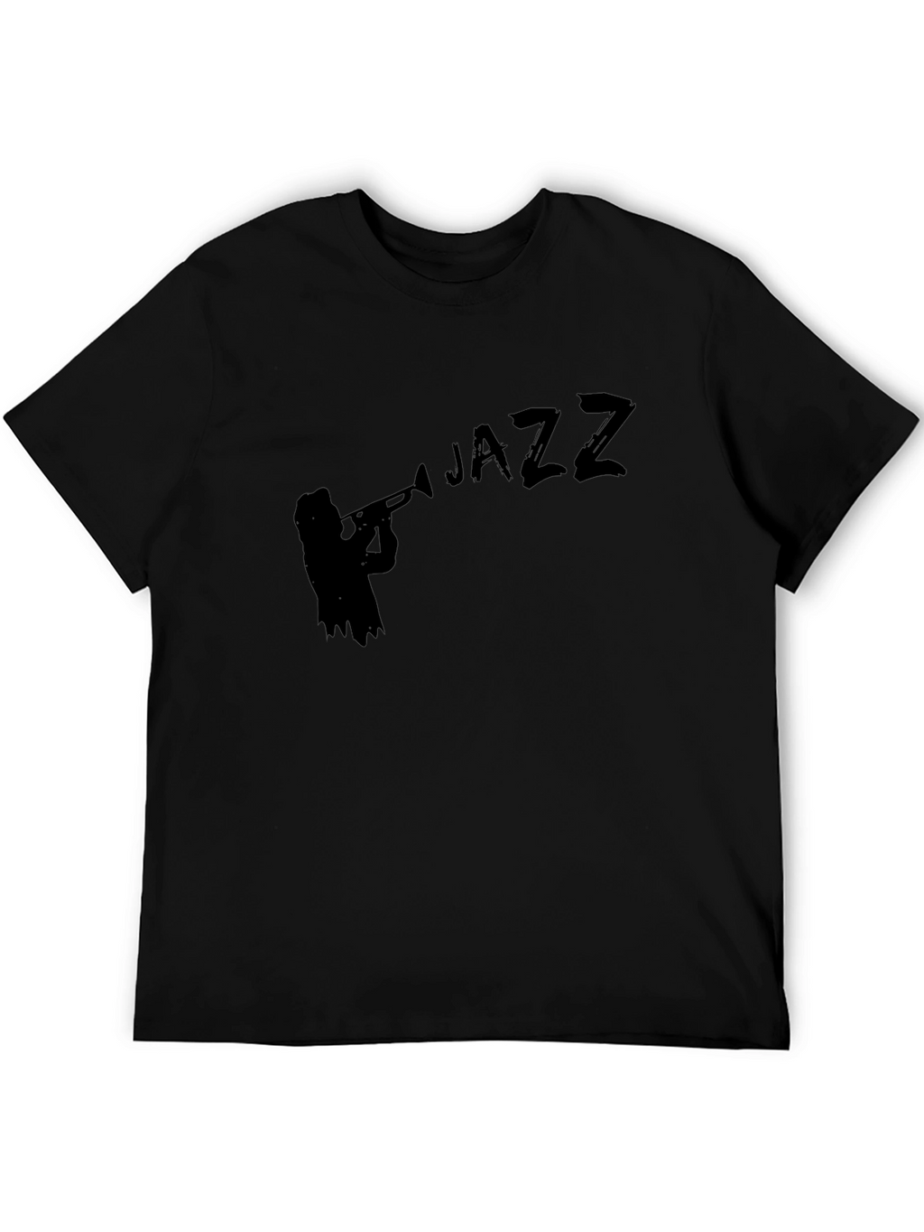 Jazz Musician Silhouette Black T-Shirt