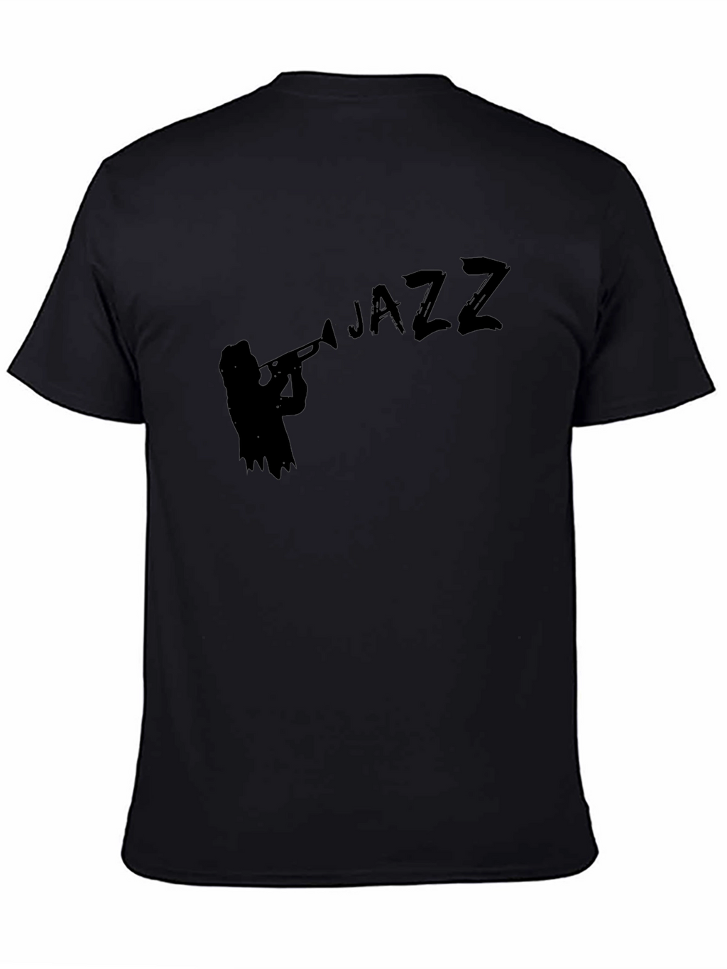 Jazz Musician Silhouette Black T-Shirt