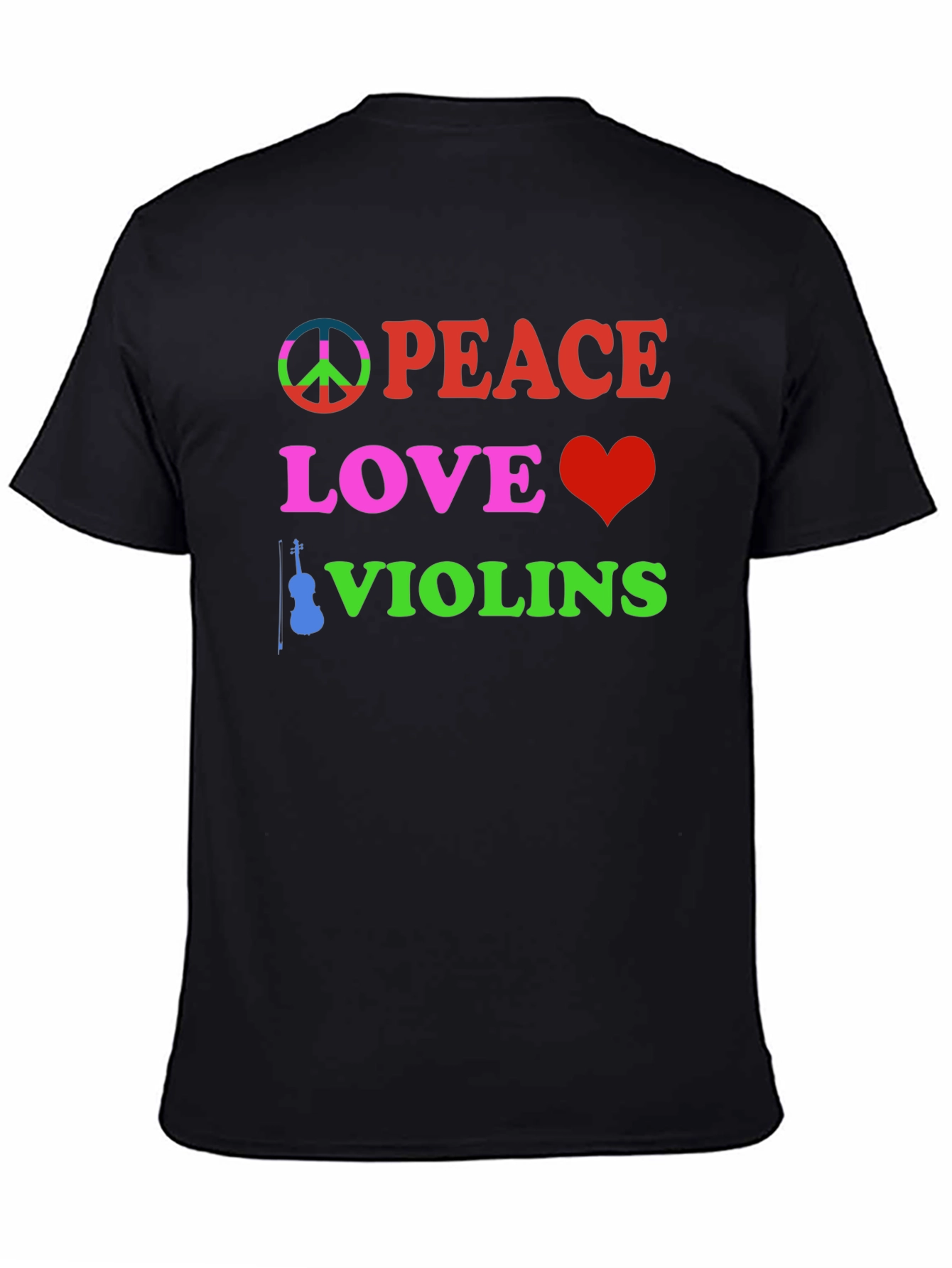Peace Love Violins Graphic Tee