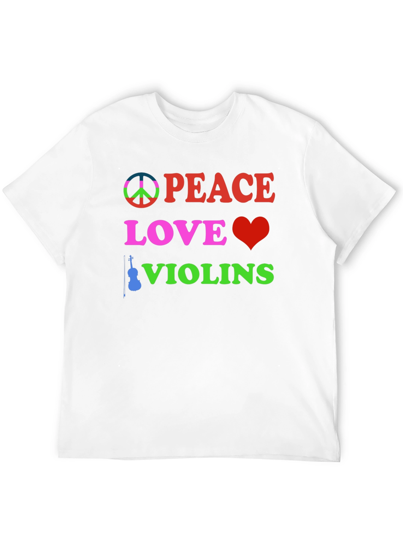 Peace Love Violins Graphic Tee