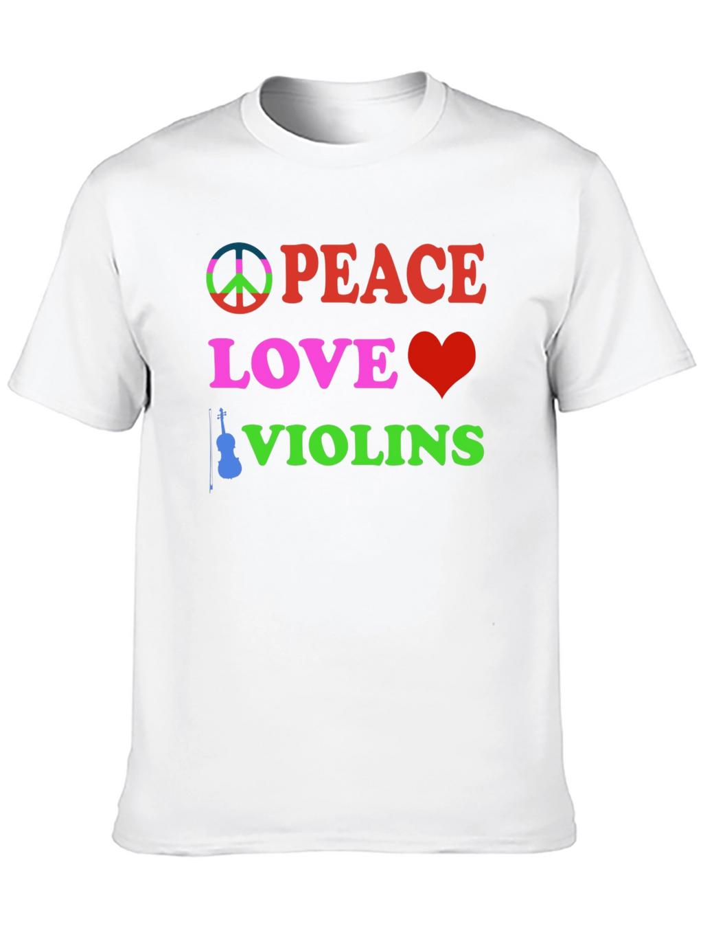 Peace Love Violins Graphic Tee