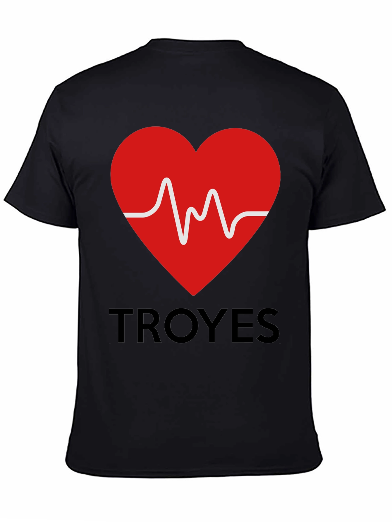 Heartbeat Troyes Graphic Tee - Trendy Cotton T-Shirt