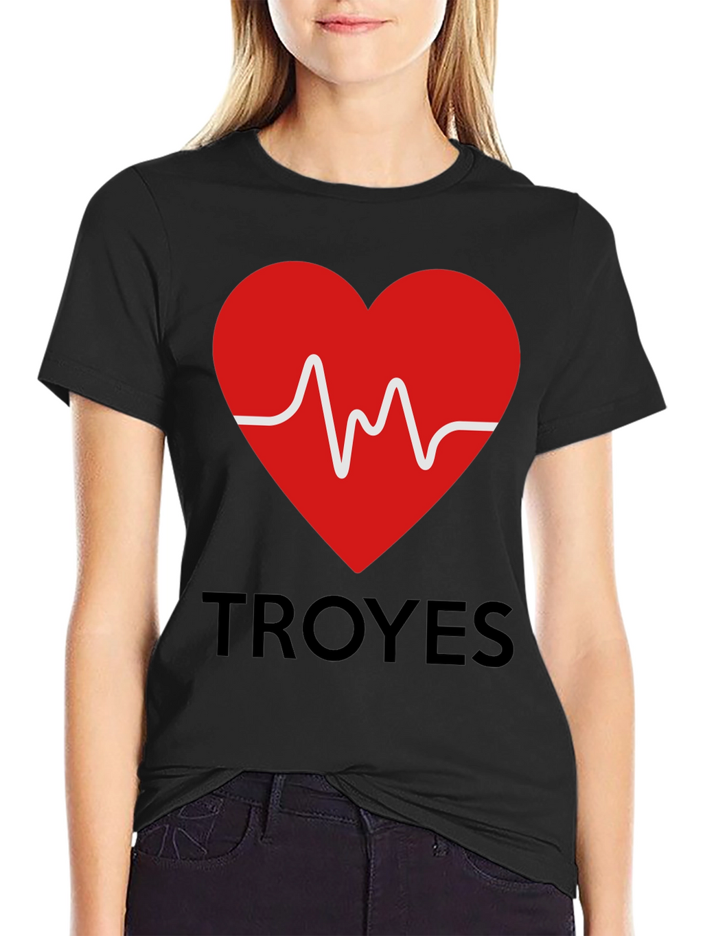 Heartbeat Troyes Graphic Tee - Trendy Cotton T-Shirt