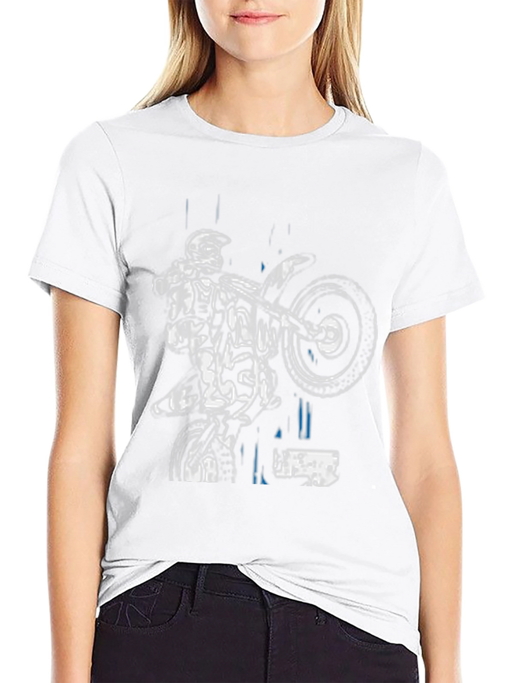 Motocross Rider Black T-Shirt