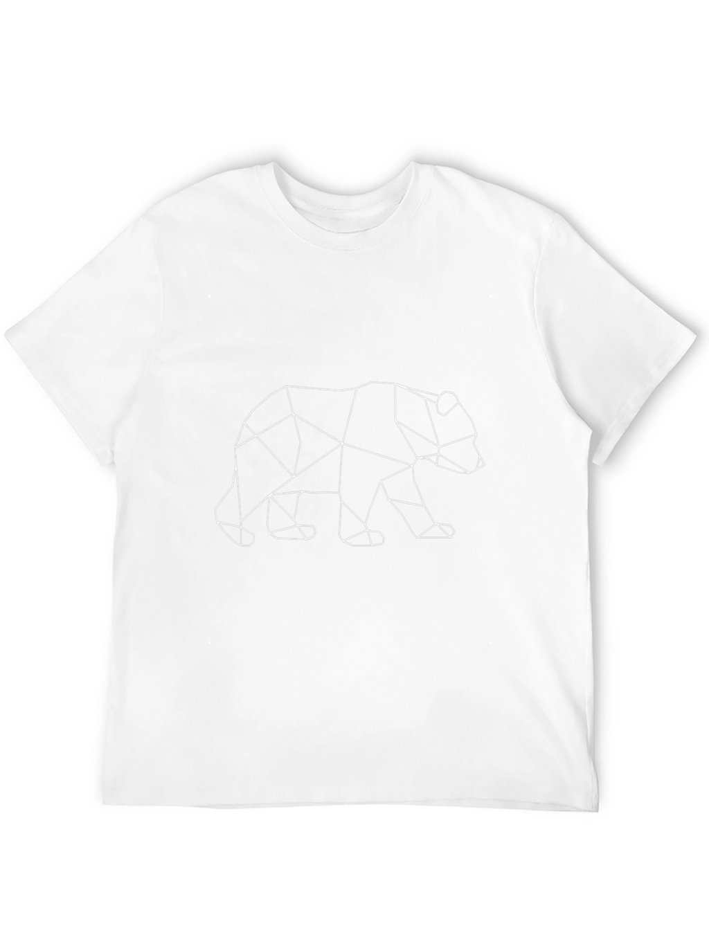 Geometric Bear Graphic T-Shirt - Modern Animal Design