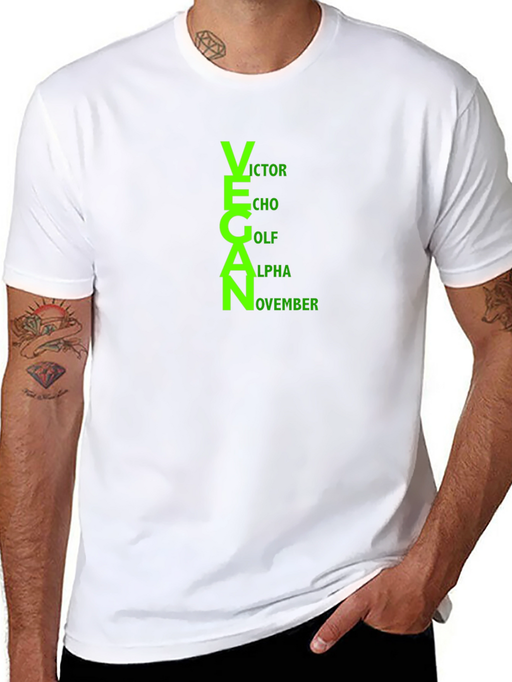 Vegan T-Shirt - Funny Acronym Design - Unisex