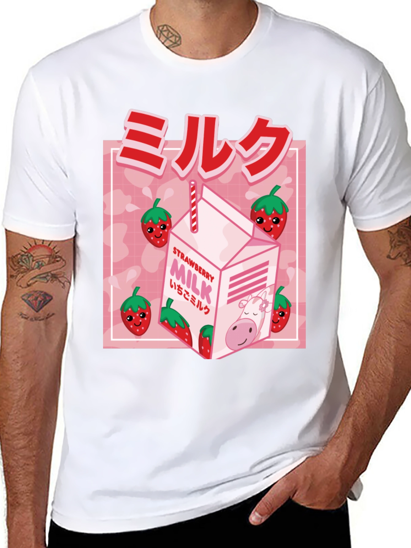 Strawberry Milk Graphic Tee