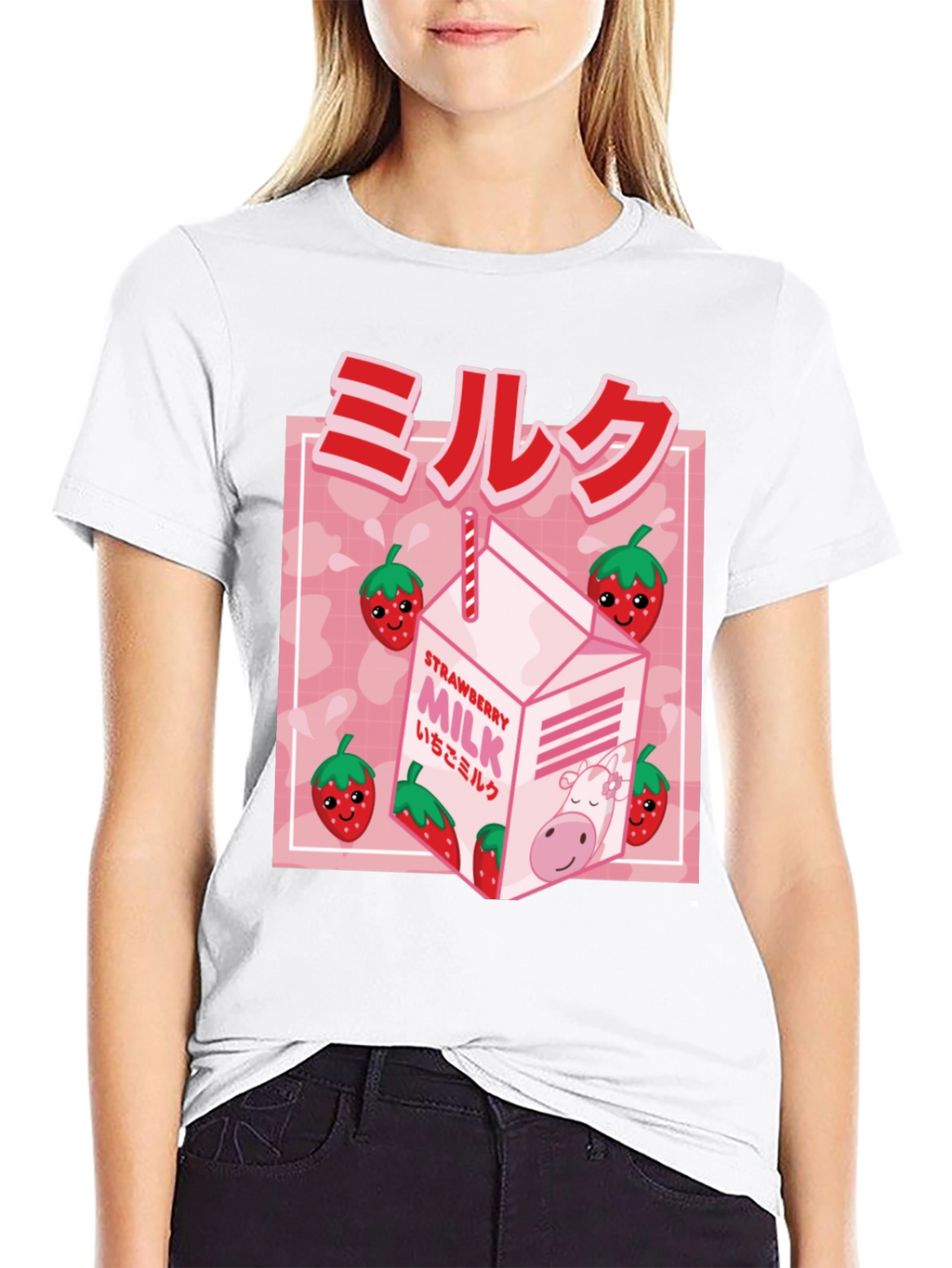 Strawberry Milk Graphic Tee