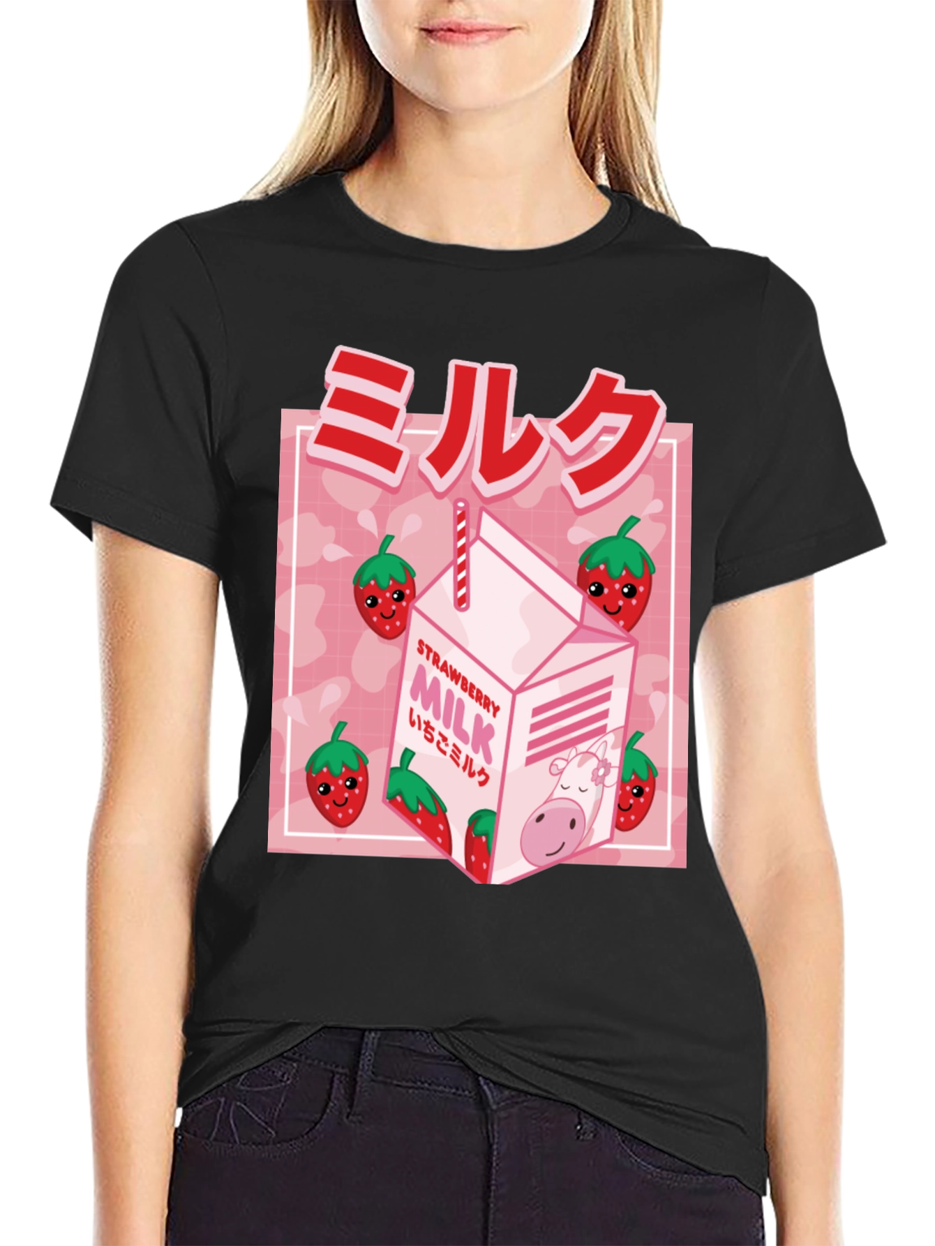 Strawberry Milk Graphic Tee