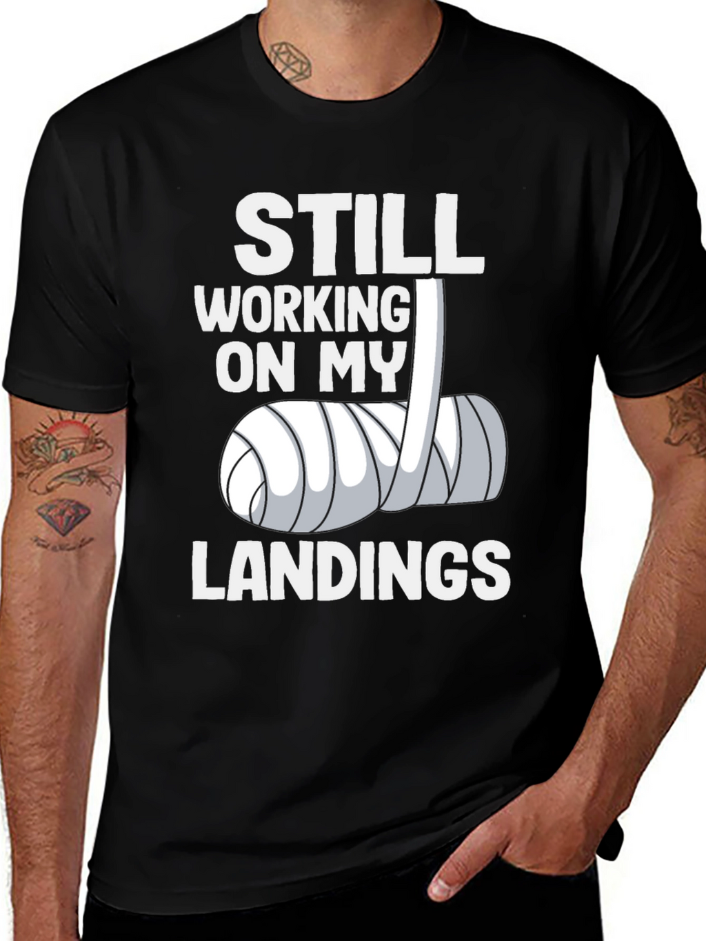 Still Working On My Landings Graphic T-Shirt