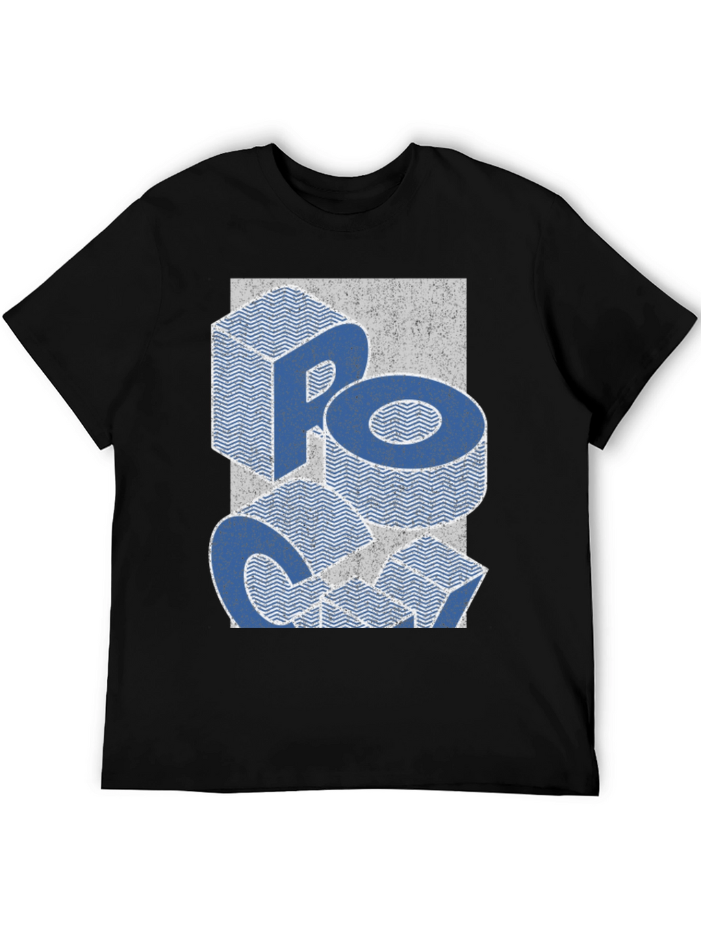 Retro Block Letter Graphic Tee - Casual Comfort