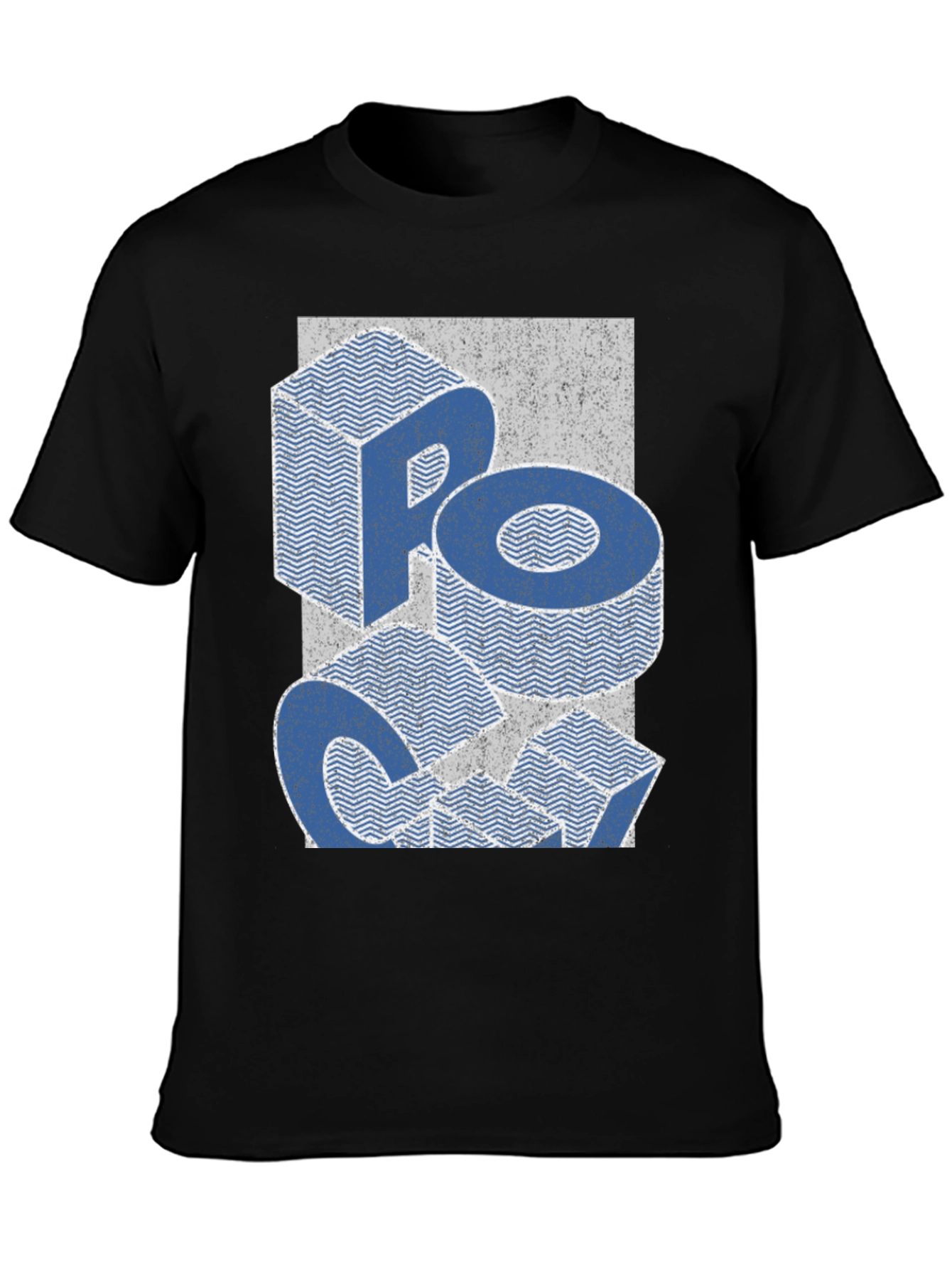 Retro Block Letter Graphic Tee - Casual Comfort