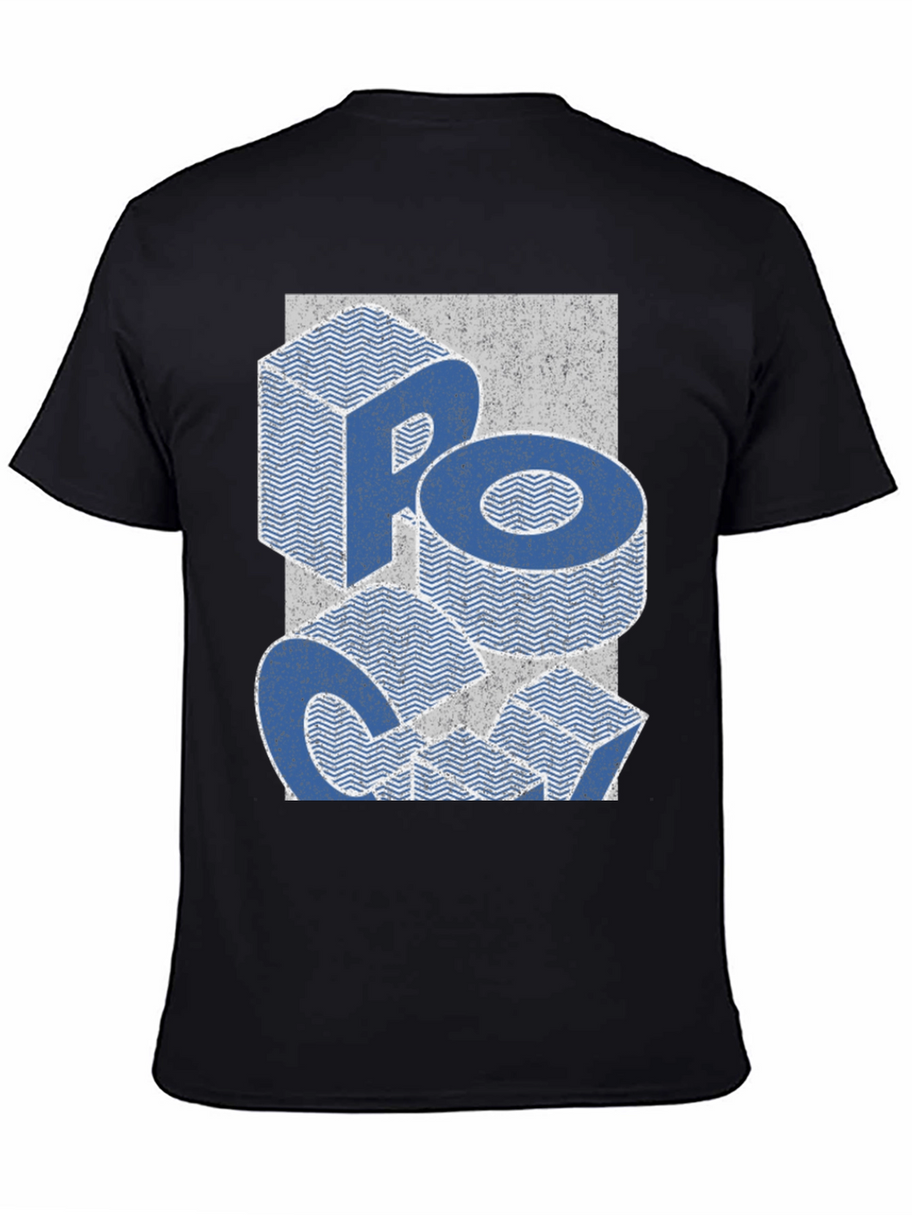 Retro Block Letter Graphic Tee - Casual Comfort