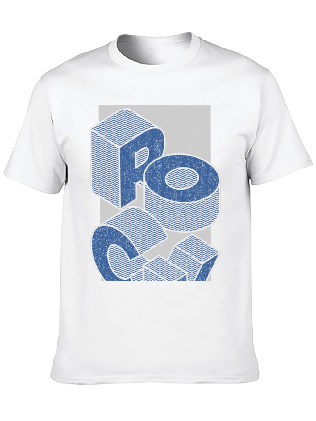 Retro Block Letter Graphic Tee - Casual Comfort