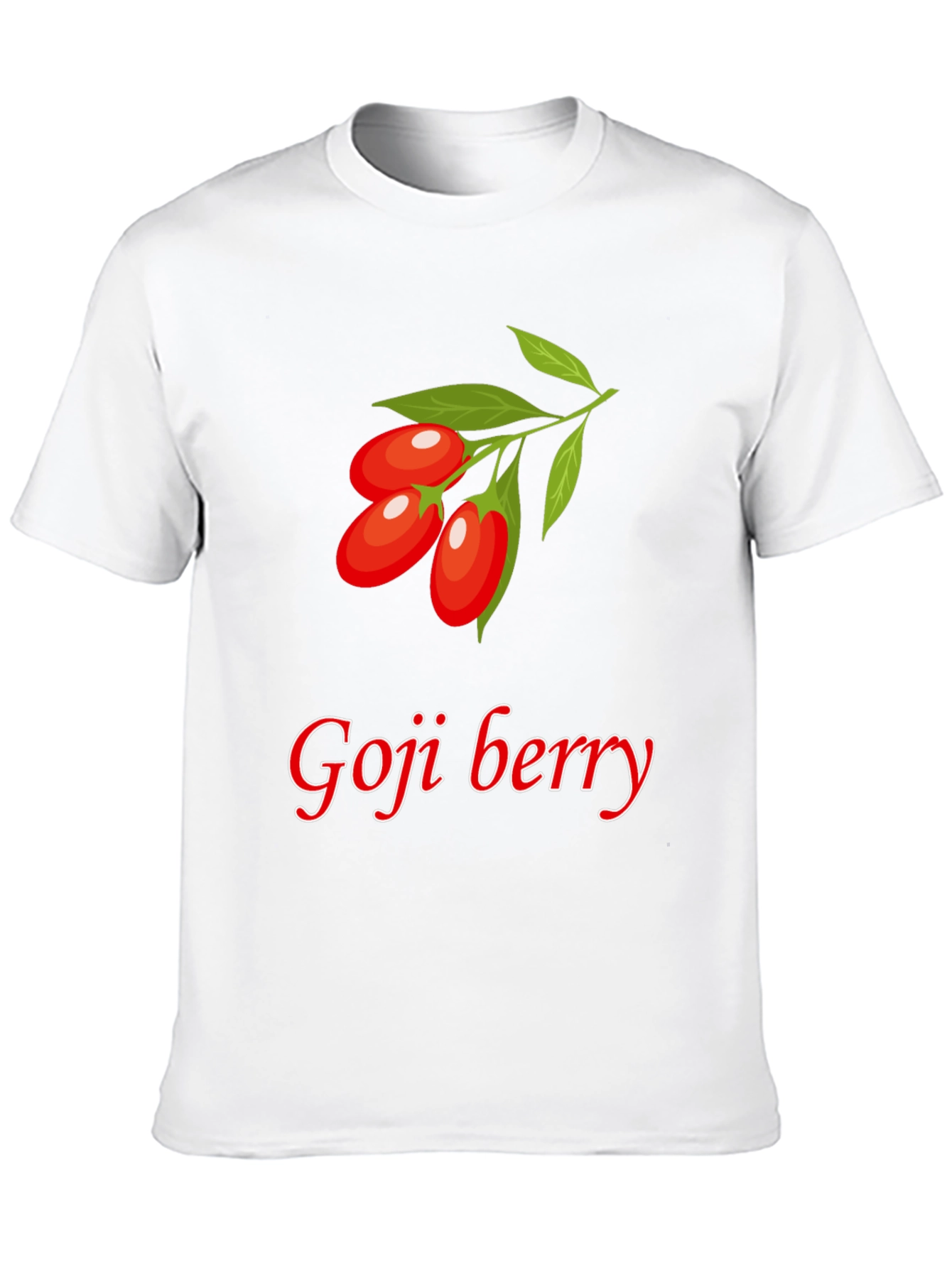 Goji Berry Graphic Tee - Black Casual T-Shirt