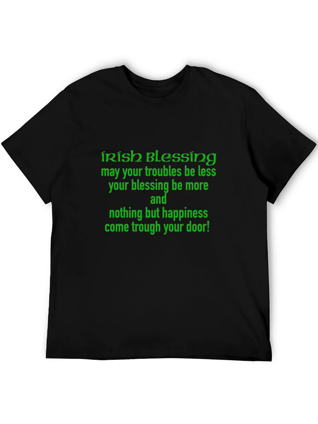 Irish Blessing Graphic Tee - Black